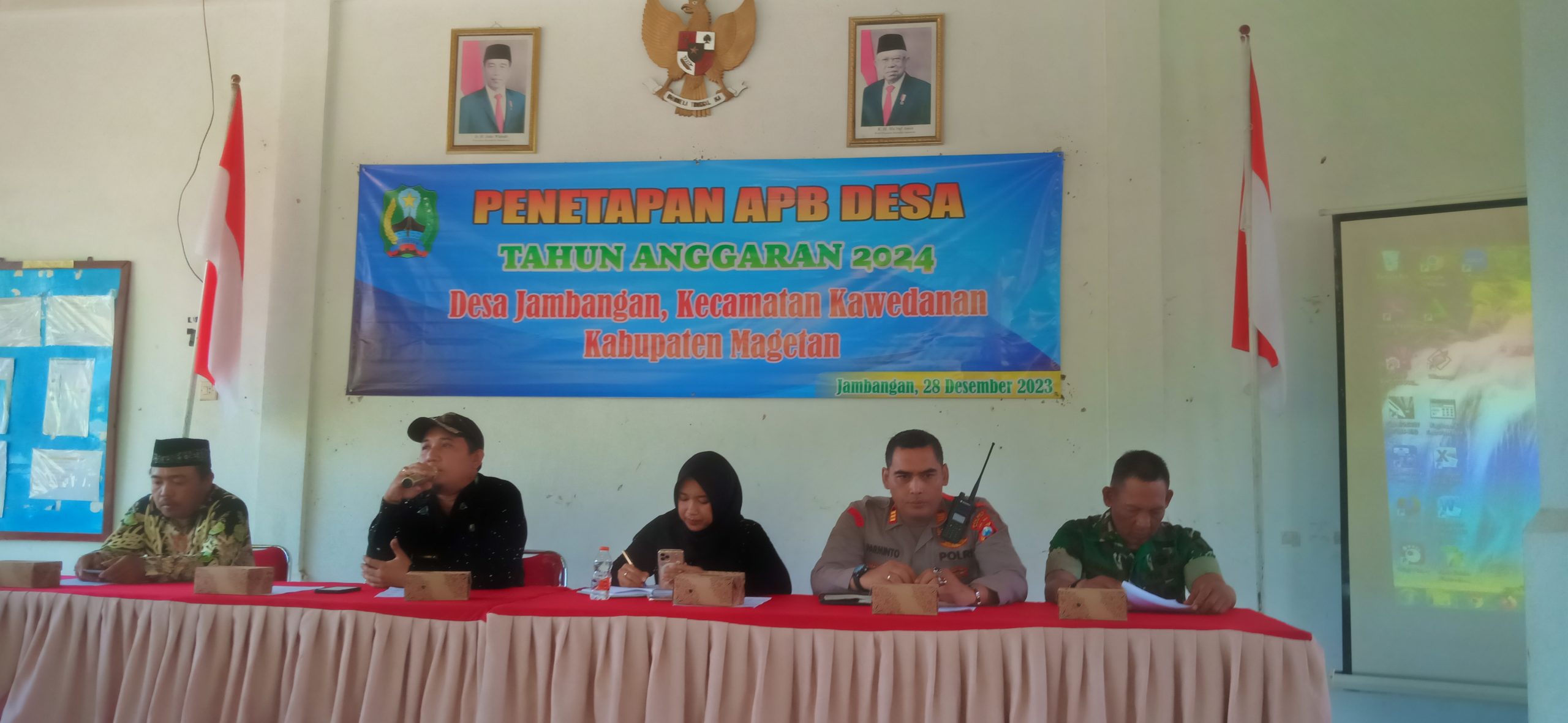 Musdes Penetapan APBDes 2024 Desa Jambangan